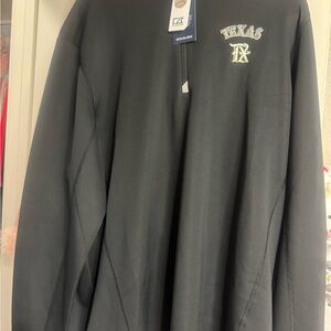 Cutter & Buck Men's Black Crewneck Sweater with Texas Logo